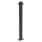 Ornamental bollard | Series 481B | � 82 mm | stationary, to be fixed by plugswith base plate 100 x 150 mm | without lock | with 2 eyelets
